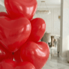 Шары латексные СЕРДЦА Красные 35 см