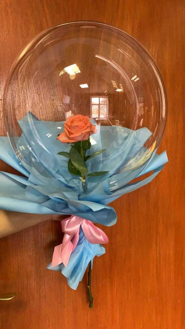 Цветочный букет «Bubbles & Rose №1» — изображение 2