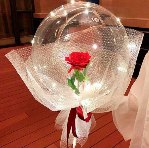 Цветочный букет «Bubbles & Rose №4»
