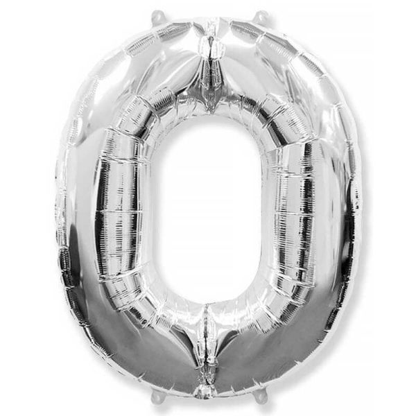 Фольгированный шар «Цифра 0» — изображение 4