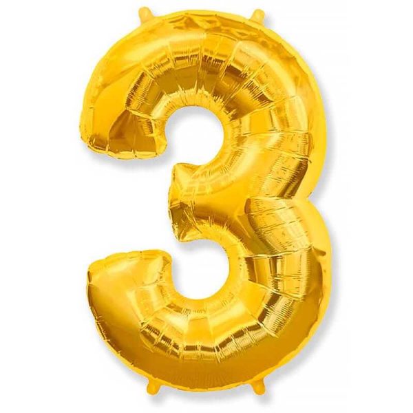 Фольгированный шар «Цифра 3» — изображение 6