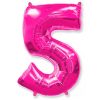 Фольгированный шар «Цифра 5»