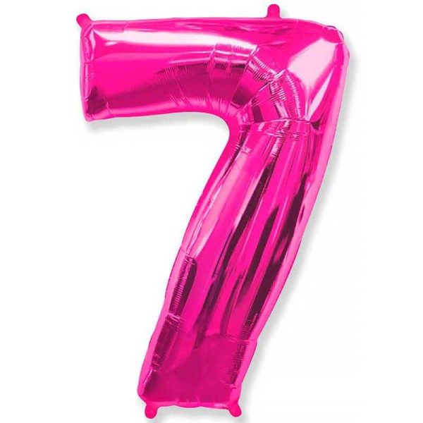 Фольгированный шар «Цифра 7» — изображение 5