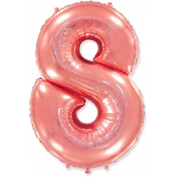 Фольгированный шар «Цифра 8» — изображение 5