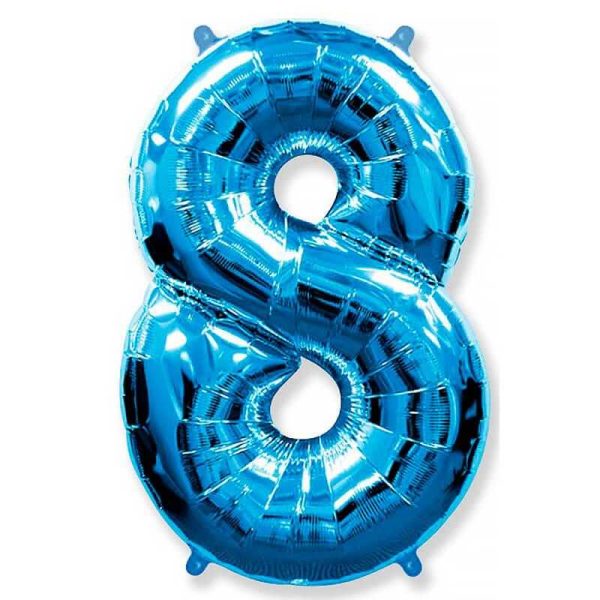 Фольгированный шар «Цифра 8» — изображение 3
