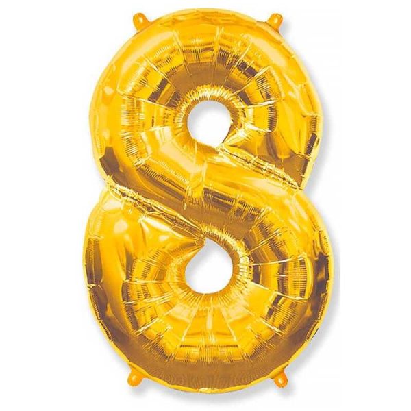 Фольгированный шар «Цифра 8» — изображение 6