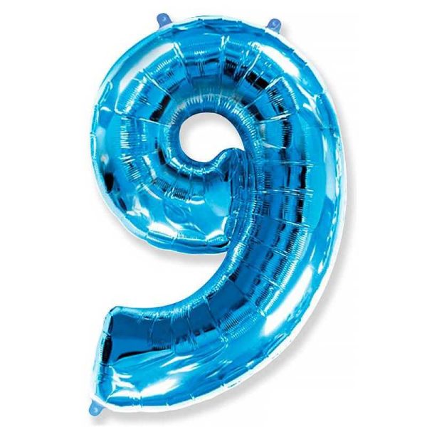 Фольгированный шар «Цифра 9» — изображение 3