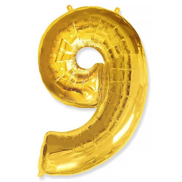 Фольгированный шар «Цифра 9» — изображение 6