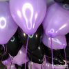 Шары под потолок «Чёрные, Сиреневый»
