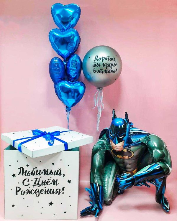 Коробка сюрприз с воздушными шарами №31