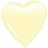 Шар сердце 45 см «Айвори»