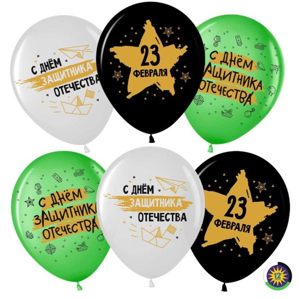 Шары «С днем защитника!» 35 см — изображение 2