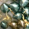 Шары под потолок  «Золото хром, Зеленый хром, Золото конфетти»