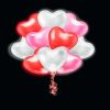 Светящиеся сердца «МИКС» 35 см
